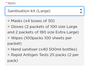 Large sanitisation kit