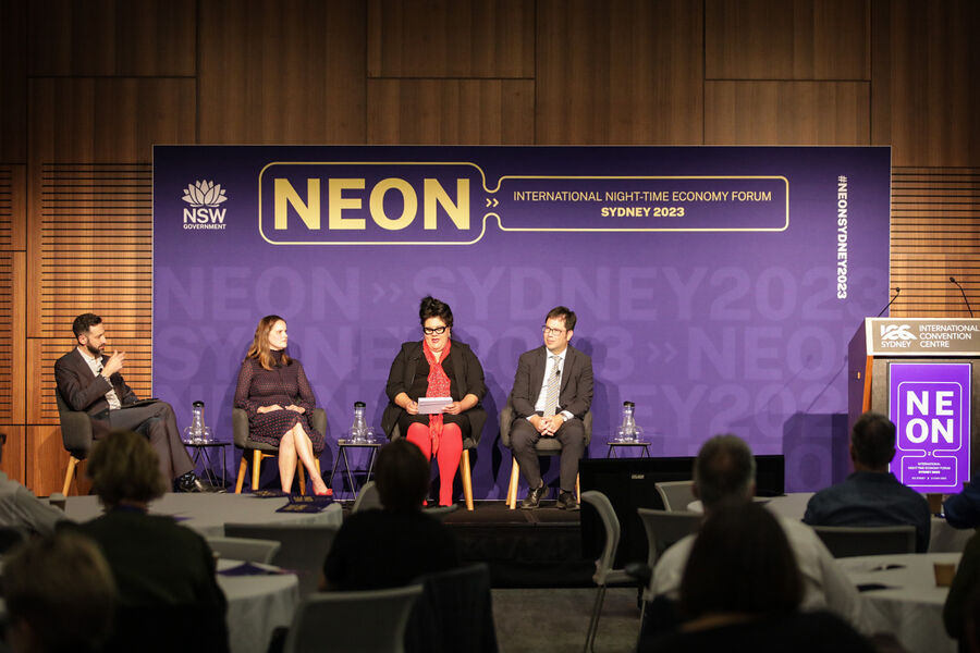 Anthony Wing on the panel at NEON International Night-time Economy Forum