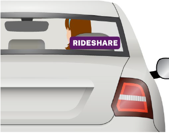 Required sign in rideshare vehicles