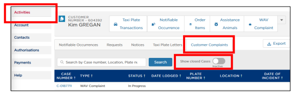 Step 5a - WAV Complaints process