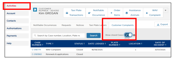 Step 8 - WAV Complaint process