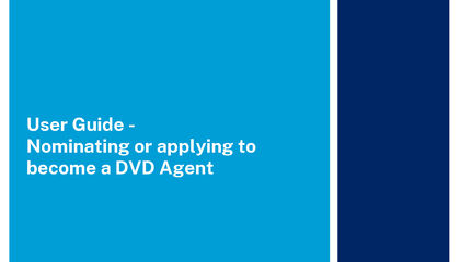 Applying to become a DVD Agent User Guide