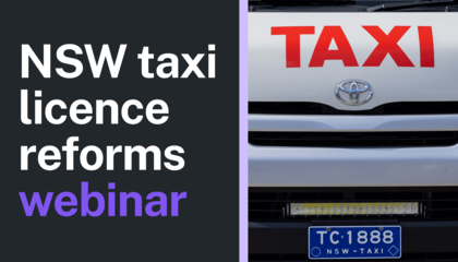 Answering important questions on the taxi licence reforms