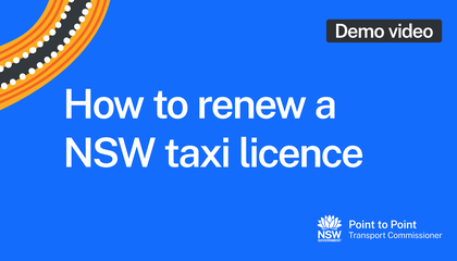 How to renew a NSW taxi licence thumbnail