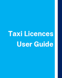 Taxi Licence User Guide Thumbnail