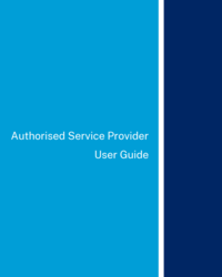 Authorised Service Provider User Guide Thumbnail